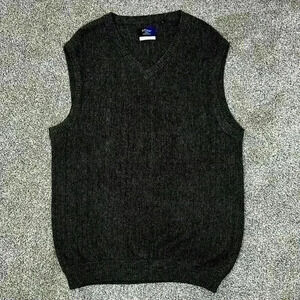 🔥Callaway golf apparel 50% Alpaca 50%tencel mens brown vest size L